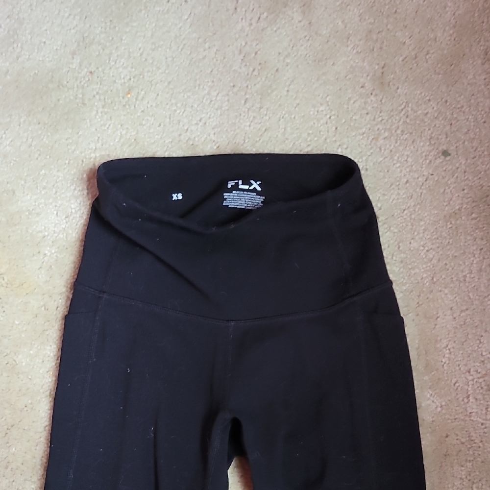 FLX Black High-Waisted Leggings